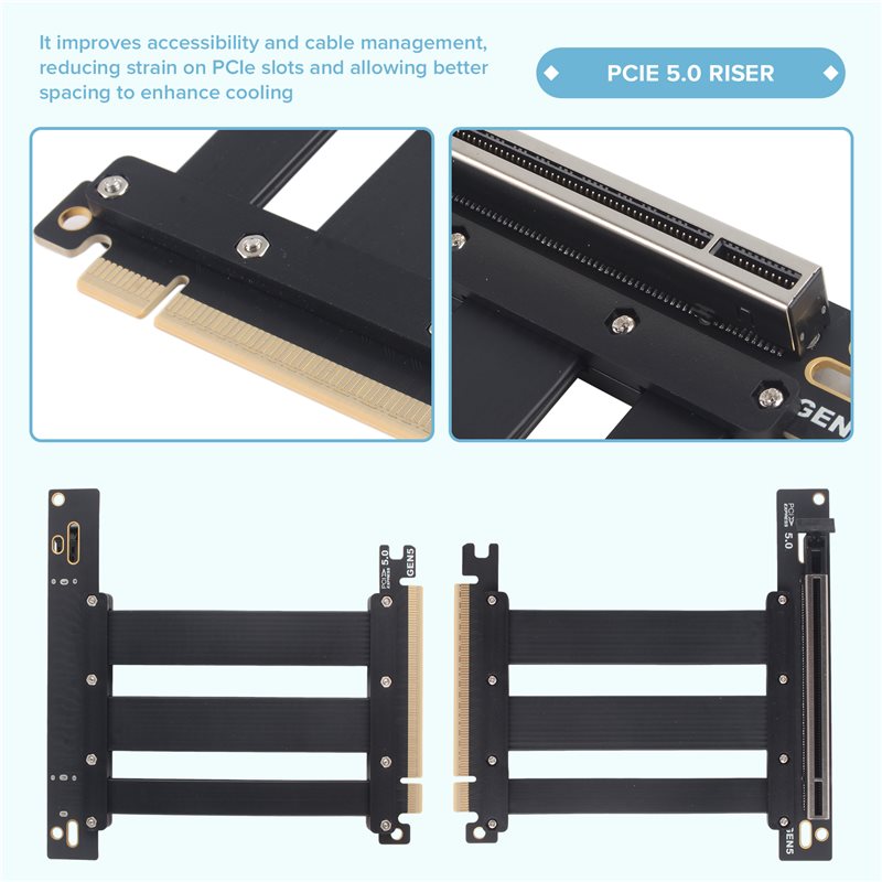 Przedłużacz kabla PCIe 5.0 X16 – Pcie 5.0 Gpu Riser Cable recenzja i cena