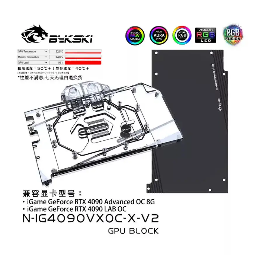 Bykski – blok wodny do karty g – Rtx 4090 Water Block recenzja i cena